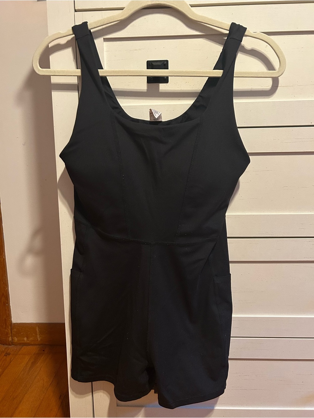 Black Women's Sleeveless Athletic Romper Classic Black